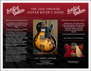 buying a vintage guitar, 